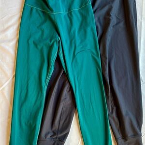 Nike Teal Dri-FIT leggings and Old Navy Active Joggers Small